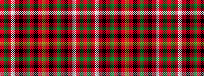 idealised woven sample of pattern RGRWRKRGRKRY