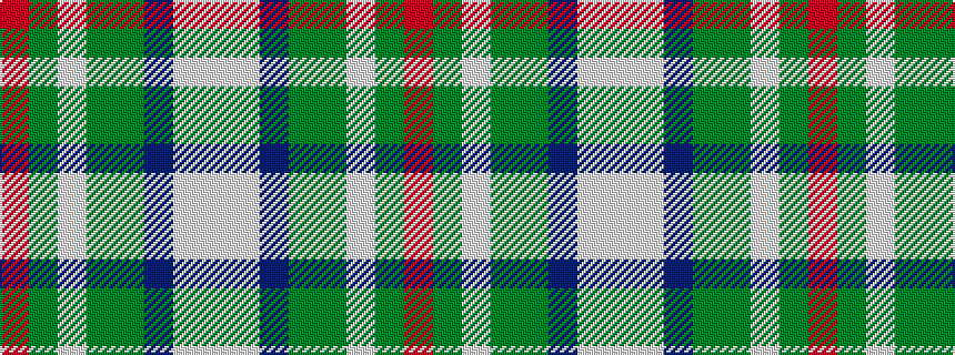 idealised woven sample of pattern RGWGGBWW