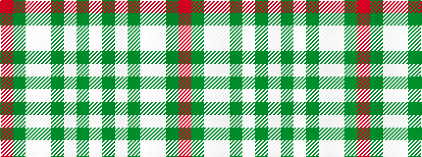 idealised woven sample of pattern RGWWGWGW