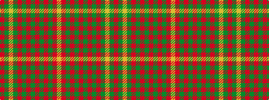 idealised woven sample of pattern RGYGRGRGRGRGRY