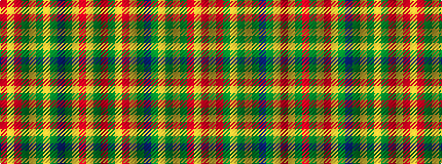 idealised woven sample of pattern RGYRYGBGYGYGRYR