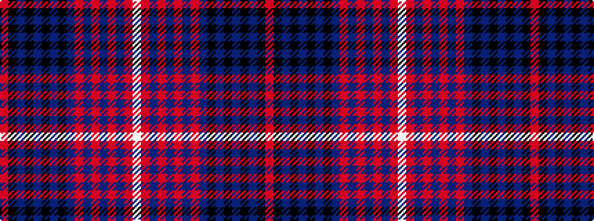 idealised woven sample of pattern RKBKBKBKBRBRBRBRW