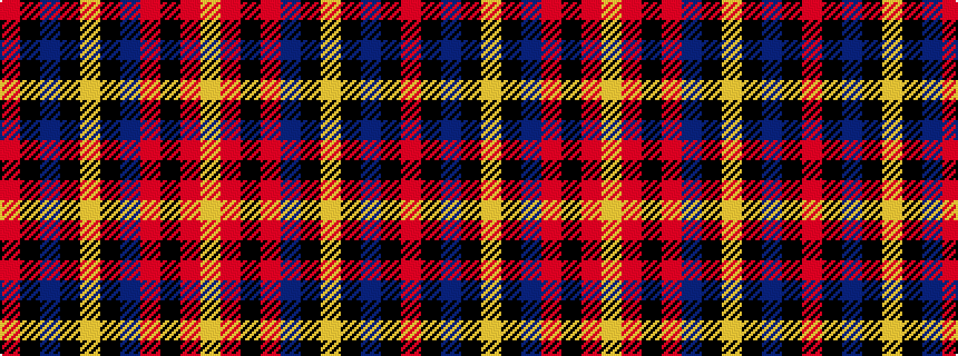 idealised woven sample of pattern RKBKYKBRKRY