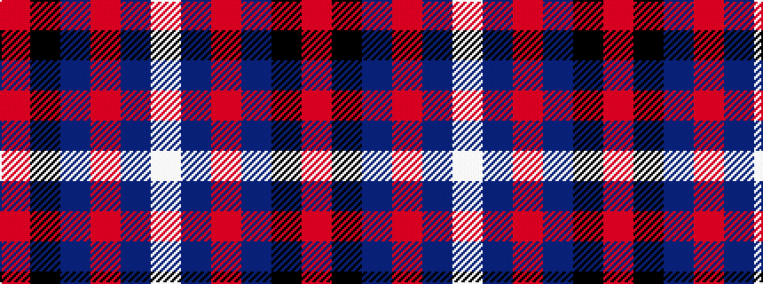 idealised woven sample of pattern RKBRBW