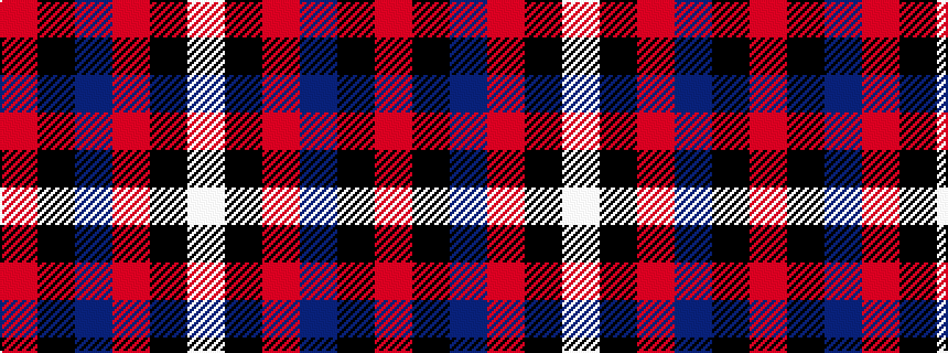 idealised woven sample of pattern RKBRKW