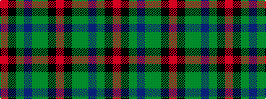 idealised woven sample of pattern RKGBGGKR