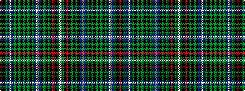 idealised woven sample of pattern RKGBWBGKGKGKGKGBWBKGKGKRKGW