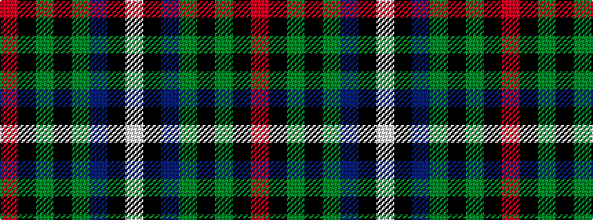 idealised woven sample of pattern RKGKGBKW