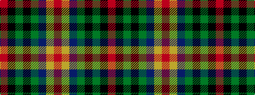 idealised woven sample of pattern RKGKGBYR
