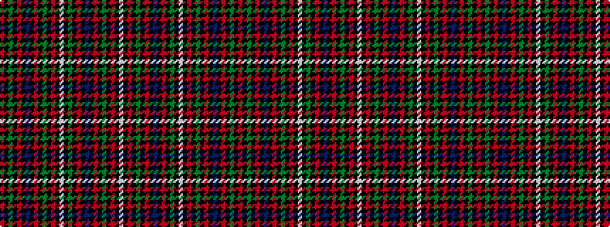 idealised woven sample of pattern RKGKRKBKRKGKRKWKGKRKBKRKGKRKW