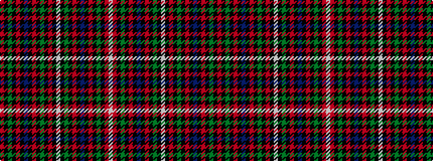 idealised woven sample of pattern RKGKRKBKRKGKRKWKGKRKBKRKGKRW