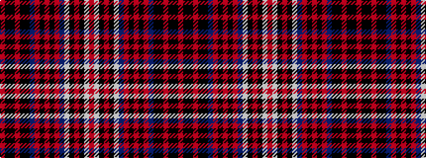 idealised woven sample of pattern RKKRKKBRKRKRBWKRKWR