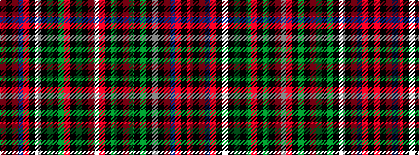 idealised woven sample of pattern RKRBRKWKGKGRKGKRW