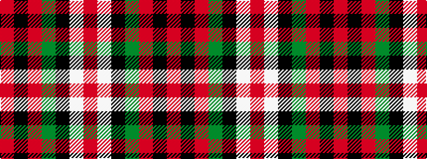 idealised woven sample of pattern RKRGKWR