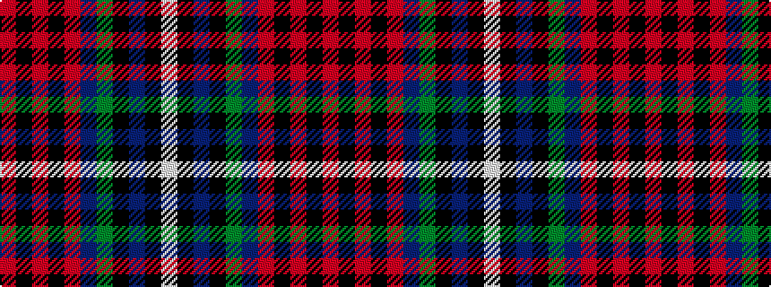 idealised woven sample of pattern RKRKRBGKBKW