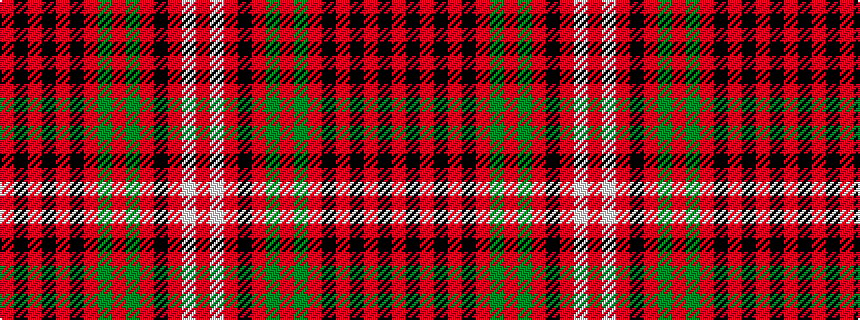 idealised woven sample of pattern RKRKRKRGRGRKRWR