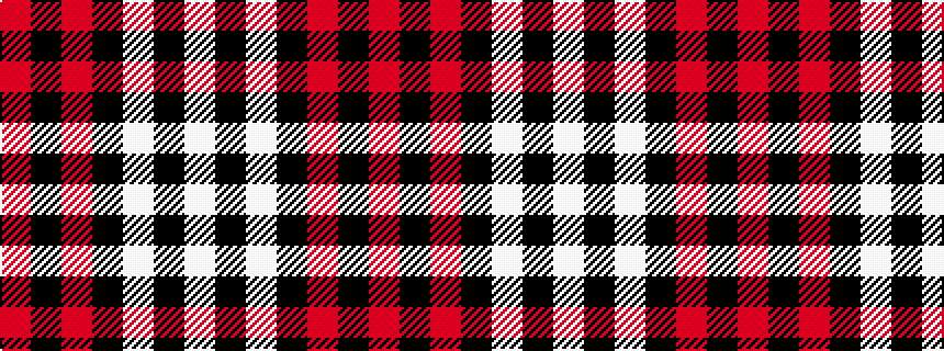idealised woven sample of pattern RKRKWKW