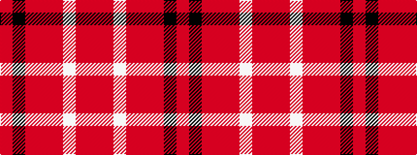 idealised woven sample of pattern RKRRRWRR