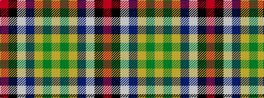 idealised woven sample of pattern RKWBYGY