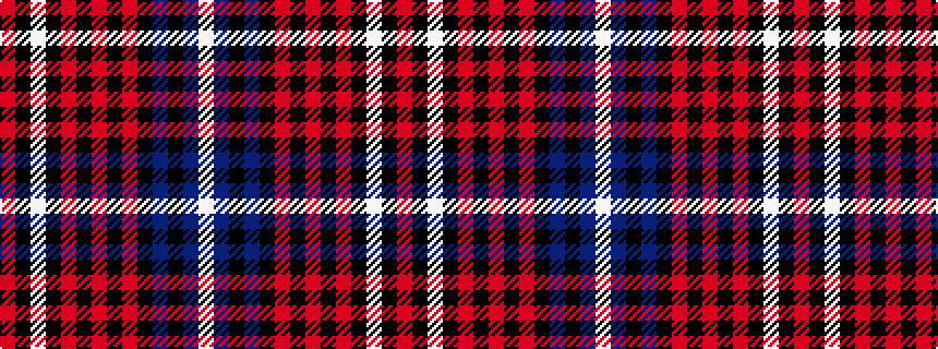idealised woven sample of pattern RKWKRKRKRKBKBW