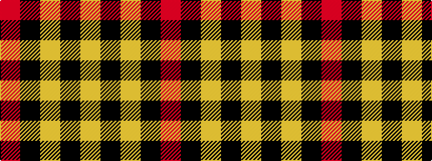 idealised woven sample of pattern RKYKY