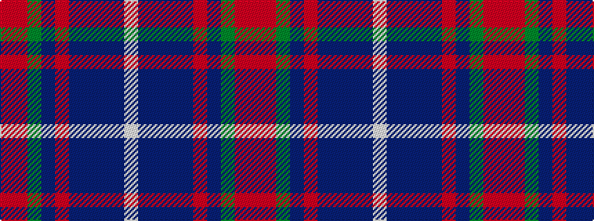 idealised woven sample of pattern RRGBRBBBBW