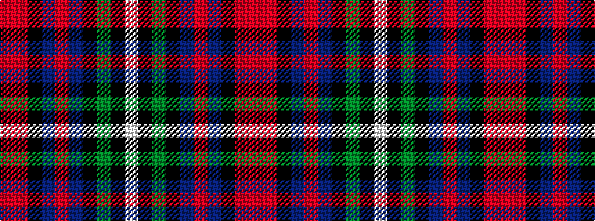 idealised woven sample of pattern RRKBRBKGKW