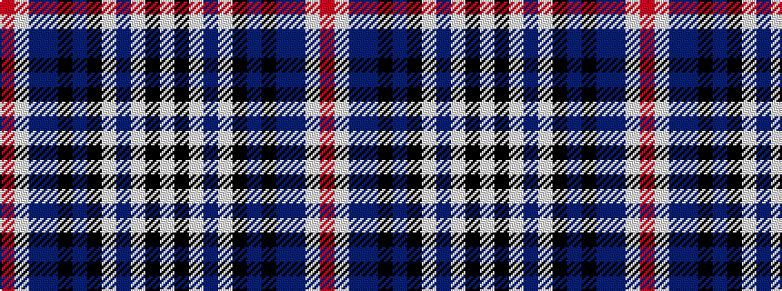 idealised woven sample of pattern RWBBKBKWBWKW