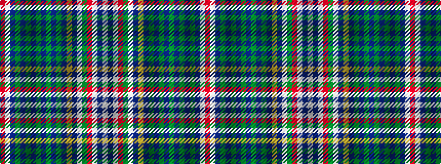 idealised woven sample of pattern RWBGBGBGBGBGBYBWGRWBW