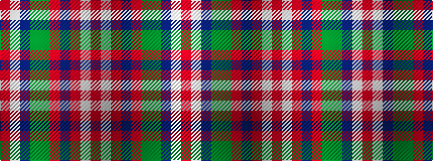 idealised woven sample of pattern RWBGGRBRWR