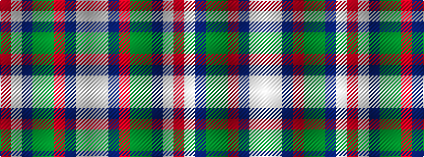 idealised woven sample of pattern RWBGGRBWW