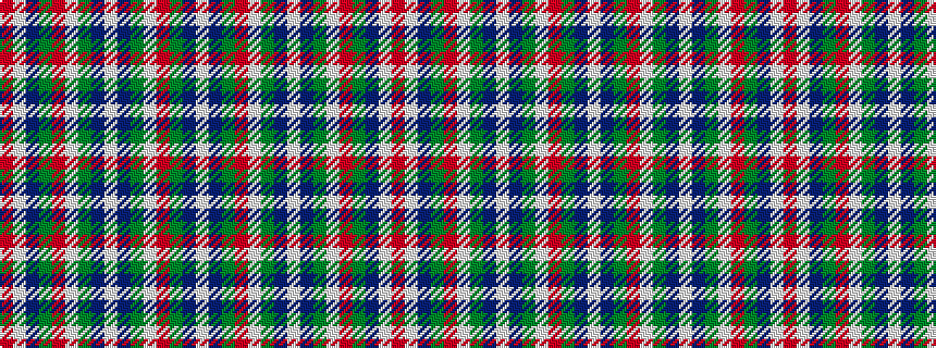 idealised woven sample of pattern RWBGRWGBWBGWRGBW