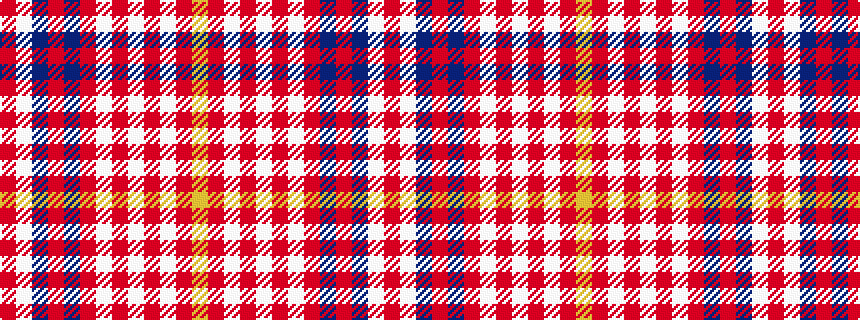 idealised woven sample of pattern RWBRBRWRWRWRY