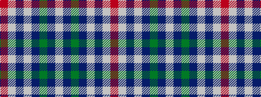 idealised woven sample of pattern RWBWBGBW
