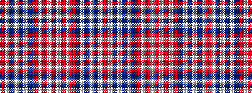 idealised woven sample of pattern RWBWBWBRWRWR