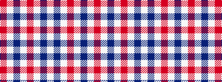 idealised woven sample of pattern RWBWRWBW