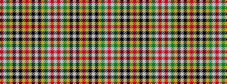 idealised woven sample of pattern RWGYKWKYRYKWKYGWRW