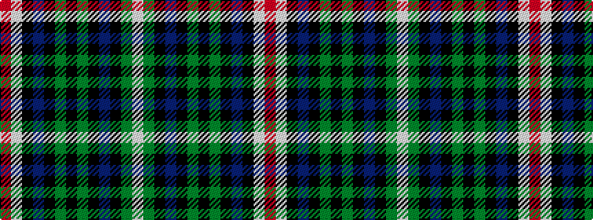 idealised woven sample of pattern RWKBKGKGKBKGW