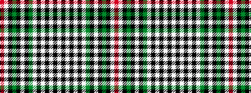 idealised woven sample of pattern RWKGKWKGWKWKWKW