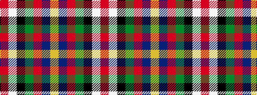 idealised woven sample of pattern RWKGRBY