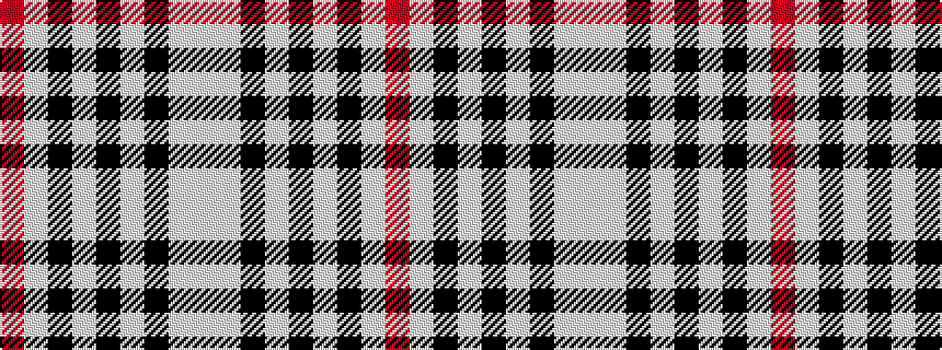 idealised woven sample of pattern RWKWKWKWW
