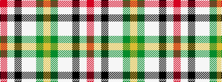 idealised woven sample of pattern RWKWWGY
