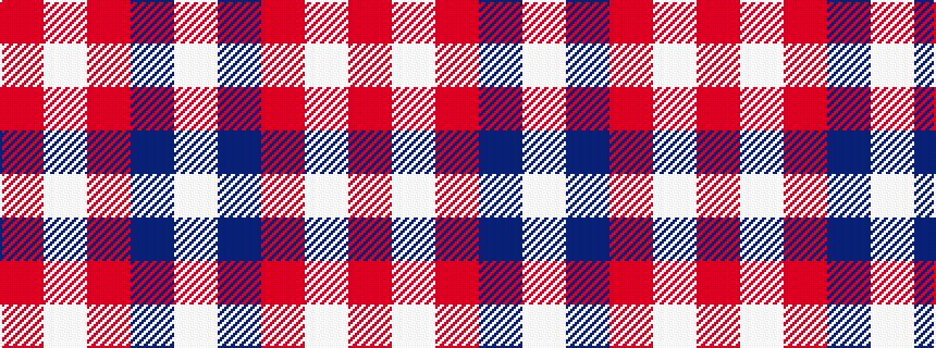 idealised woven sample of pattern RWRBW