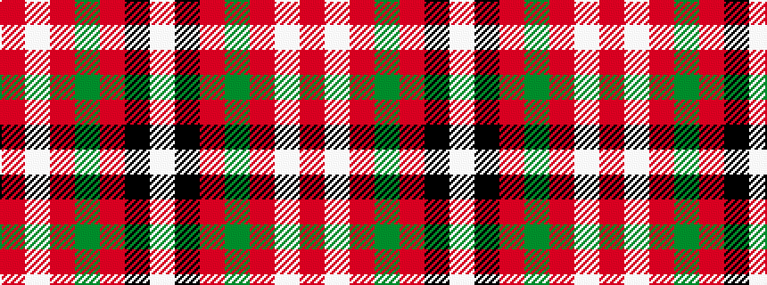 idealised woven sample of pattern RWRGRKW