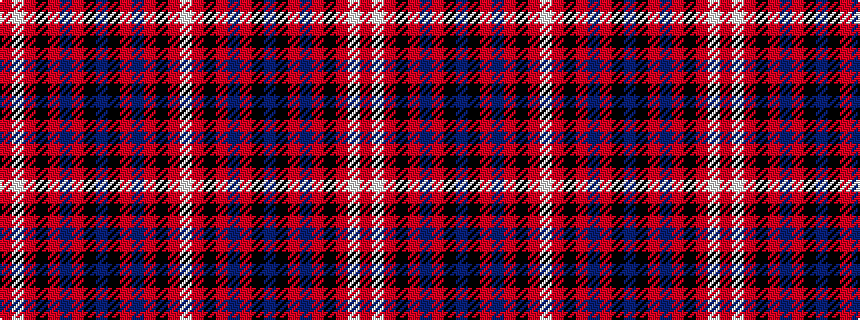 idealised woven sample of pattern RWRKRBRKBKRBRKRW