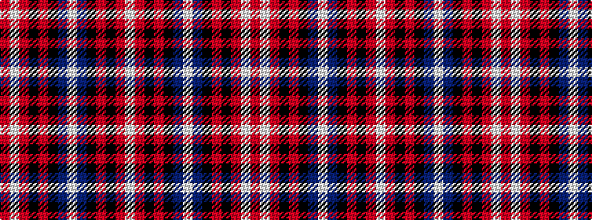 idealised woven sample of pattern RWRKRKBWBKRKRW
