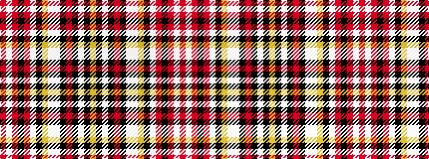 idealised woven sample of pattern RWRKRWKYWWKRKWKY