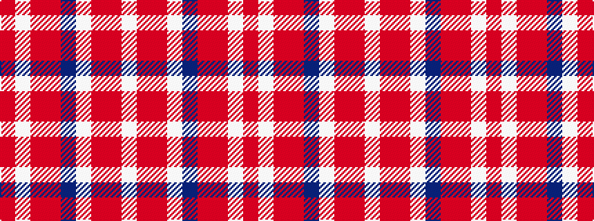 idealised woven sample of pattern RWRRBWRRW