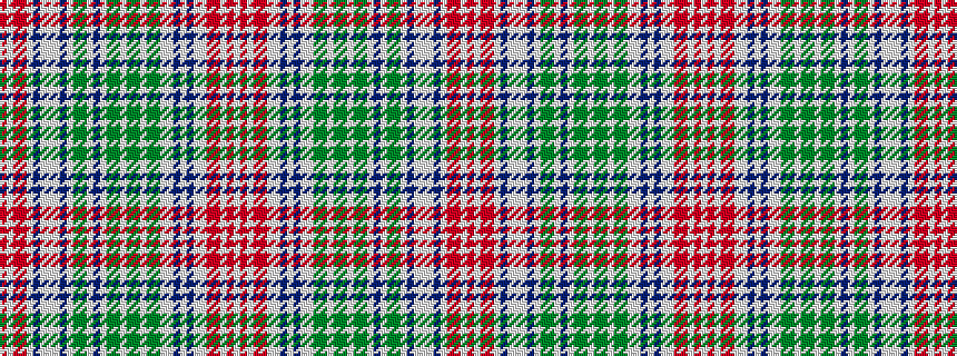 idealised woven sample of pattern RWRRWBWWWBWGGWBWGGWGGWGGWWBWBWWRRWRW