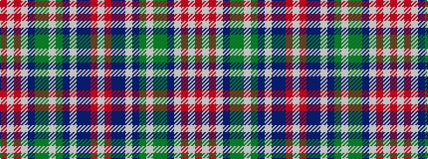 idealised woven sample of pattern RWRWBGGWGBWBBRW